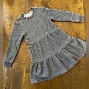 EUC Sol Angeles Roma Tier Heather Gray Dress Size 8